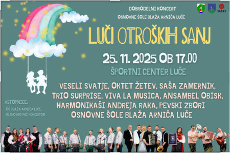 Dobrodelni koncert Osnovne šole Blaža Arniča Luče – Luči otroških sanj